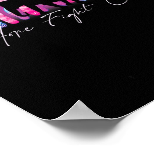 Paarse Alzheimer Einde Bewustzijn Rainbow Elephan Poster (Hoek)