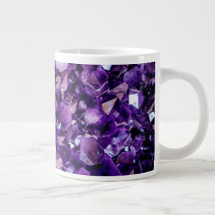 Paarse Amethist Crystal Geode Edelsteen Februari Extra Grote Beker