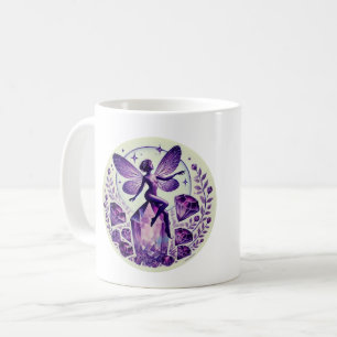 Paarse Amethist feeën Koffiemok