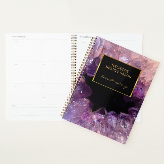 Paarse Amethist professionele afspraak Planner (Display)