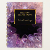 Paarse Amethist professionele afspraak Planner (Voorkant)