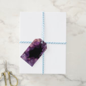 Paarse Amethyst Cadeaulabel (Met Touw)