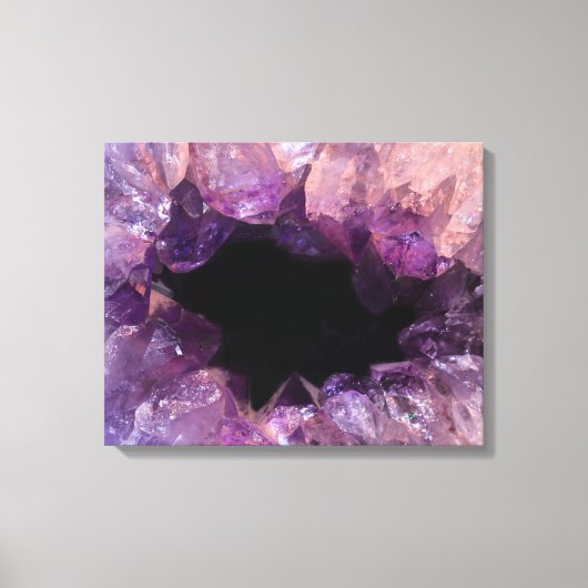 Paarse Amethyst Canvas Afdruk (Voorkant)