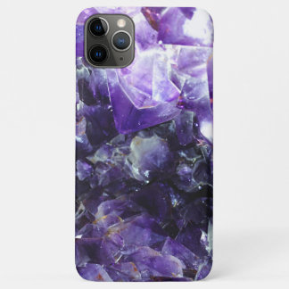Paarse amethyst iPhone 11 pro max hoesje