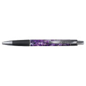 Paarse Amethyst Crystal Gemstone Pen (Achterkant)