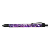 Paarse Amethyst Crystal Geode Gemstone Pen (Bovenkant)