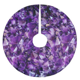 Paarse Amethyst Crystal Geode Pareltjes Kerstboom Rok