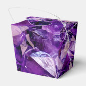 Paarse Amethyst Crystal Geode Pareltjes Party Favo Bedankdoosjes (Achterkant)