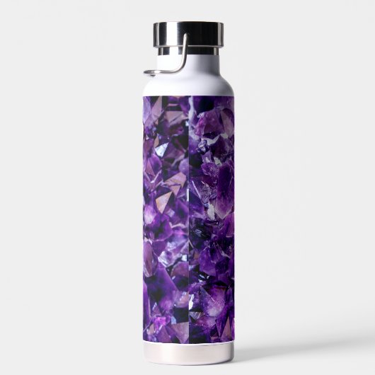 Paarse Amethyst Crystal Geode Pareltjes Waterflesj Waterfles (Rechts)