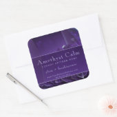 Paarse Amethyst Crystal Luxe Product Label (Envelop)