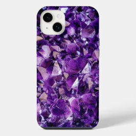 Paarse Amethyst Crystal Pareltjes IPhone Samsung H