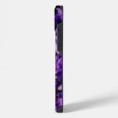 Paarse Amethyst Crystal Pareltjes IPhone Samsung H iPhone Hoesje (Linkerkant)