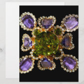 Paarse Amethyst Diamonds (Voorkant / Achterkant)