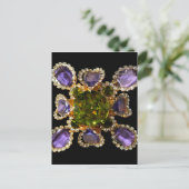 Paarse Amethyst Diamonds Briefkaart (Staand voorkant)