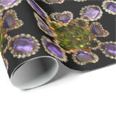 Paarse Amethyst Diamonds Cadeaupapier (Rol Hoek)