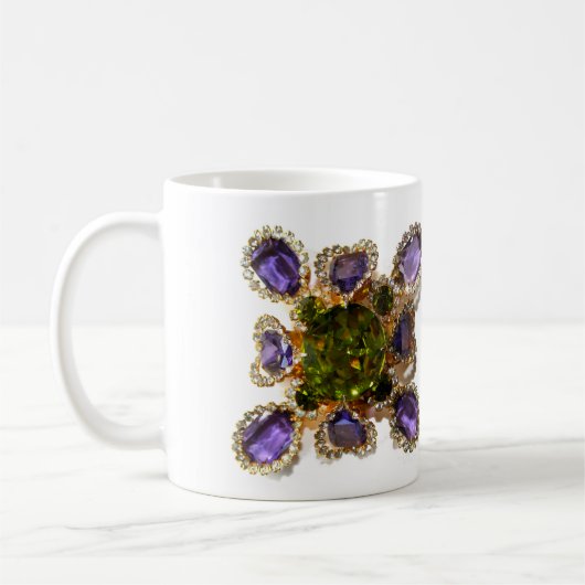 Paarse Amethyst Diamonds Koffiemok (Links)