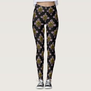 Paarse Amethyst Diamonds Leggings