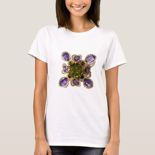 Paarse Amethyst Diamonds T-shirt (Voorkant)
