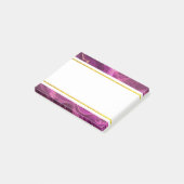 Paarse Amethyst en Gold Abstract Agate Post-it No. Post-it® Notes (Schuin)
