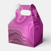 Paarse Amethyst en goudAbstract Agate Bedankdoosjes (Achterkant)