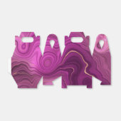 Paarse Amethyst en goudAbstract Agate Bedankdoosjes (Uitgevouwen)