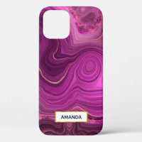 Paarse Amethyst en goudAbstract Agate
