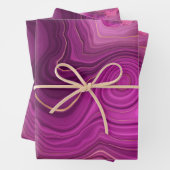 Paarse Amethyst en goudAbstract Agate Inpakpapier Vel (In situ)