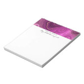 Paarse Amethyst en goudAbstract Agate Notitieblok (Gedraaid)