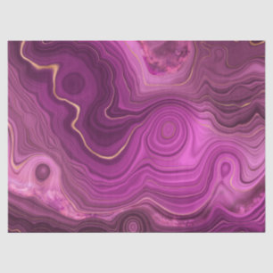 Paarse Amethyst en goudAbstract Agate Tissuepapier
