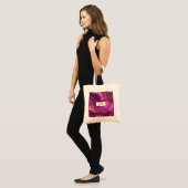 Paarse Amethyst en goudAbstract Agate Tote Bag (Voorkant (model))