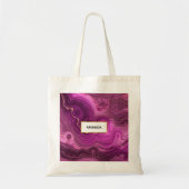 Paarse Amethyst en goudAbstract Agate Tote Bag (Voorkant)