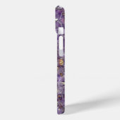 Paarse Amethyst Gemstone Custom Case-Mate iPhone Case (Achterkant / Links)