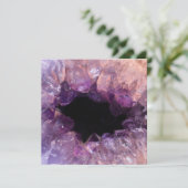 Paarse Amethyst Kaart (Staand voorkant)