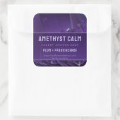 Paarse Amethyst Luxury Artisan Product Label (Tas)