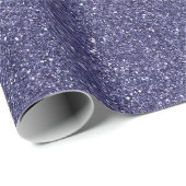 Paarse Amethyst Nep Glitters Cadeaupapier (Rol Hoek)