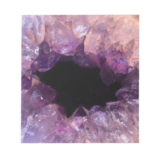 Paarse Amethyst Notitieblok (Voorkant)