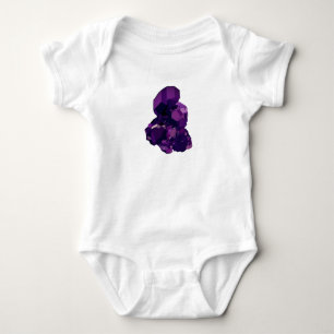 Paarse Amethyst Stone Baby Jersey Bodysuit