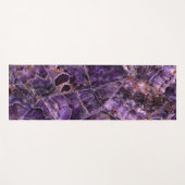 Paarse Amethyst Stone Yoga Mat (Voorkant (horizontaal))