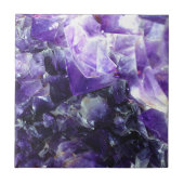 Paarse amethyst tegeltje (Voorkant)