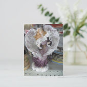 Paarse Angel Briefkaart (Staand voorkant)