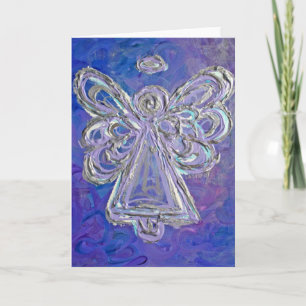 Paarse Angel-Wenskaart of Note-kaarten Kaart