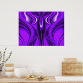 Paarse Angel Wings Poster (Keuken)