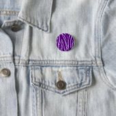 Paarse Animal Print Button (In situ)