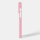 Paarse animatekat vectorkunstroze Case-Mate iPhone case (Achterkant / Links)