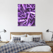 Paarse anjer canvas afdruk (Insitu (Slaapkamer))