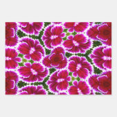 Paarse anjerpatronen inpakpapier vel (Voorkant 2)