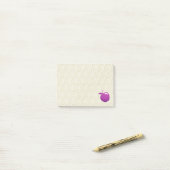 Paarse Appel Post-it® Notes (Op bureau)