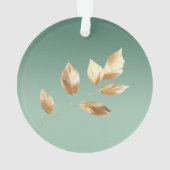 Paarse Aqua Blue Gold Mint Vlinders Ornament (achterkant)