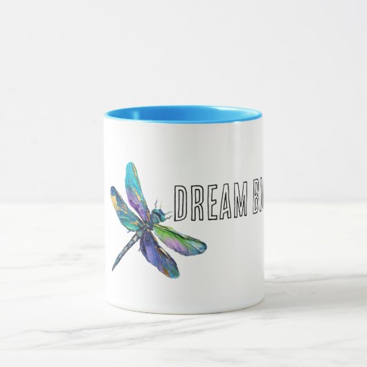 Paarse Aqua Dragonfly Dream Mok (Midden)