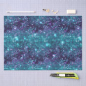 Paarse Aqua Zeemeermin Sparkle Tissuepapier (Craft)